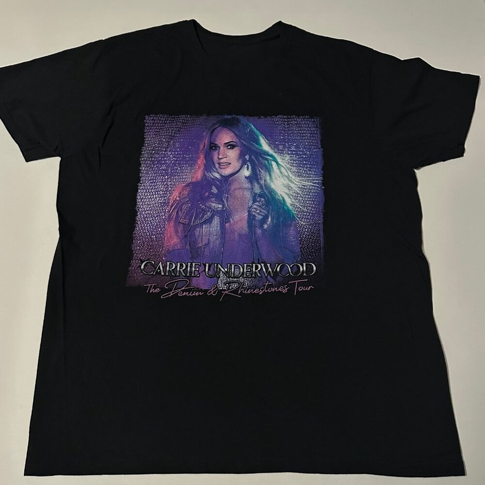 Carrie Underwood Denim & Rhinestones 2023 tour shirt